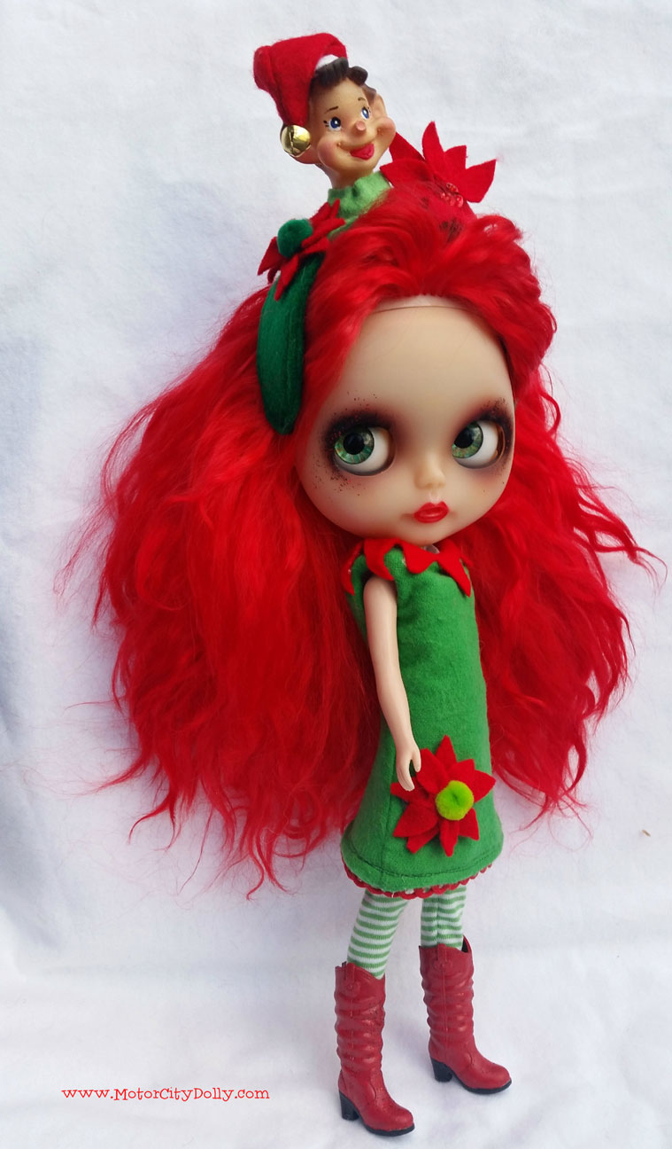 Blythe Doll Nice Elf Headband & Dress | Motor City Dolly